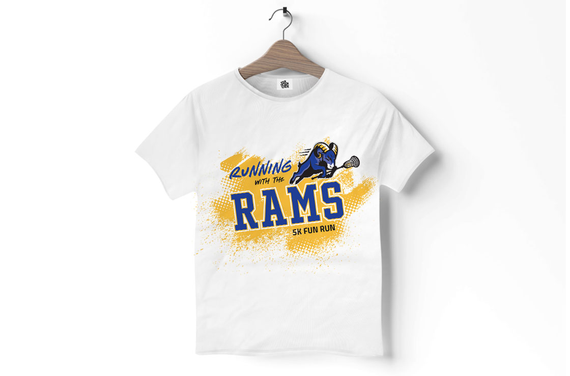 Running of the Rams t-shirt design